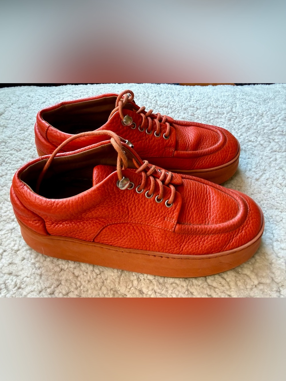 Marsell Cassapana Derby Platform in Tomato Red 37